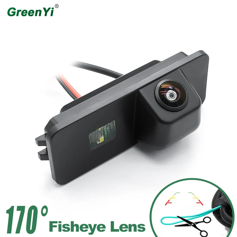 

GreenYi HD 1280P 170 degree fisheye MCCD lens Starlight Night Vision car rear view camera For VW GOLF EOS PASSAT CC POLO SEAT
