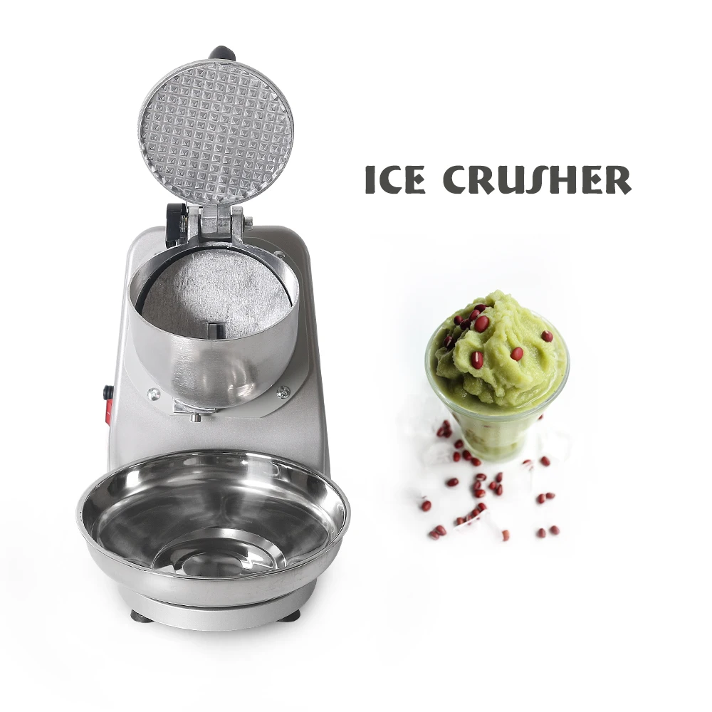 Elettrico Frantoio di Ghiaccio Macchina Per il Ghiaccio Frullato Sorbetto di Frutta E Caffè di Ghiaccio Commerciale Rasoio 65 kg/h Per Coffee Shop