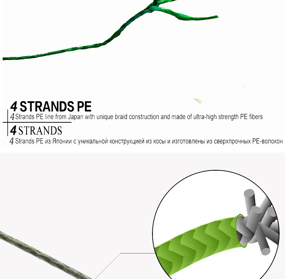 Jof новая рыболовная леска 300 м 500 м 1000 м PE плетеная рыболовная леска 4 пряди плетеная веревка Карп 18-80lb для всех рыб