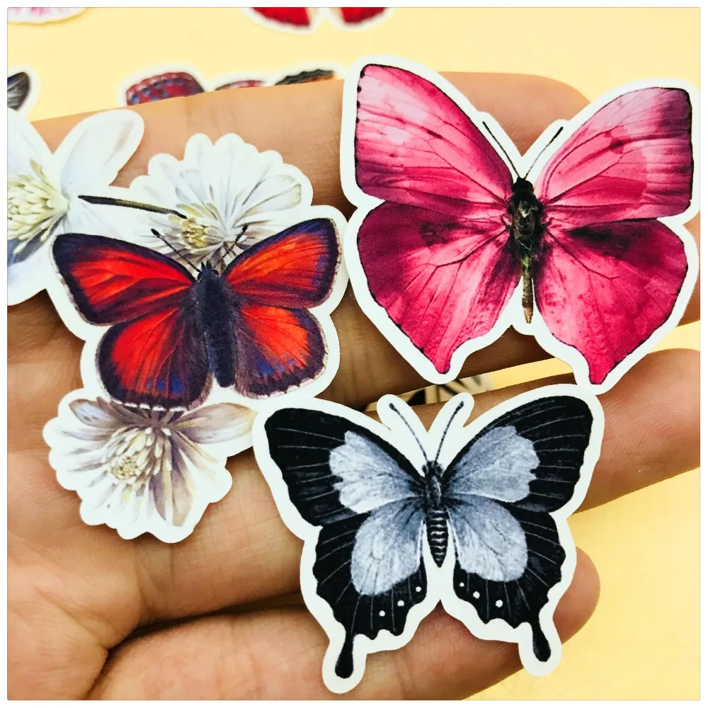Красивые наклейки с бабочками декоративные Стикеры для скрапбукинга журнал счастливый планировщик стикеры DIY Craft фотоальбомы карты сделать