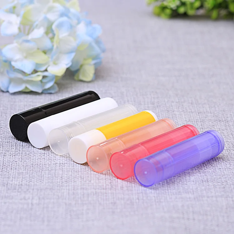 200x5ml Empty lipstick tube clear lip balm case 5g lip stick tube lip