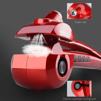 

Steam Spray Automatic Hair Curler LED Digital Hair Curling Iron Ceramic Professional Deep Wave Hair Waver Salon Styling Tool S42