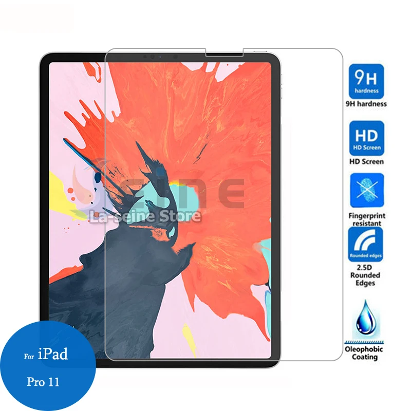 

For New Apple ipad Pro 11 2018 Tempered Glass Screen Protector Cover 2.5 9h Safety Protective Film on 11 inches