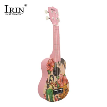 

IRIN High Quality 21 inch Ukulele 4 Strings Ukulele Lovely Basswood Hawaii Musical Acoustic Guitar For Kids Beginners Gifts