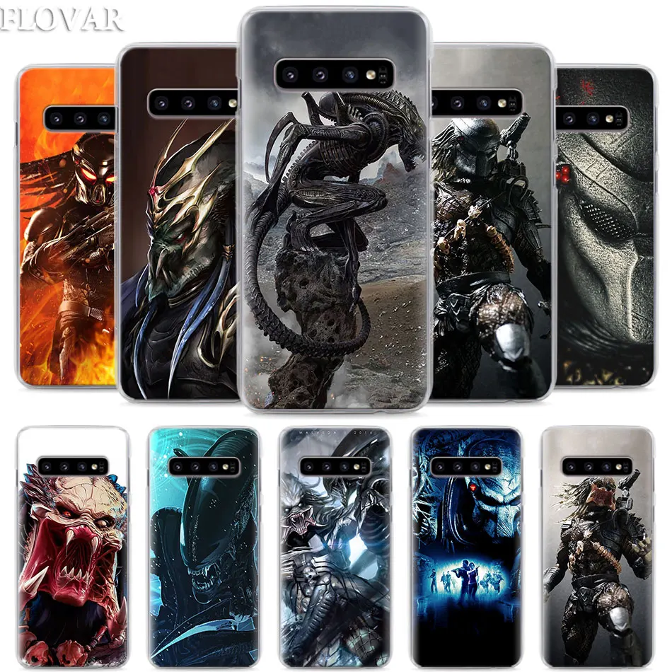 

Alien vs Predator Phone Case for Samsung Galaxy S10e S10 Plus S7 S8 S9 Plus Note 8 9 M10 M20 M30 Hard Case Coque