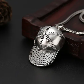 

Wholesale S925 Sterling Silver Men And Women Models Pendants Fashion Creative Necklace Ornaments Sports Hats Thai Silver Jewelry