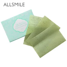 

ALLSMILE Oil Absorbing Tissue Paper Green tea bamboo charcoal Woman Makeup Cleansing Face Paper Maquiagem Facial Tool