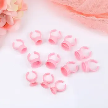 

100Pcs Disposable Microblading Tattoo Cup Holder Permanent Tattoo Pigment ring Makeup Ink Rings Separator Pigment Rings
