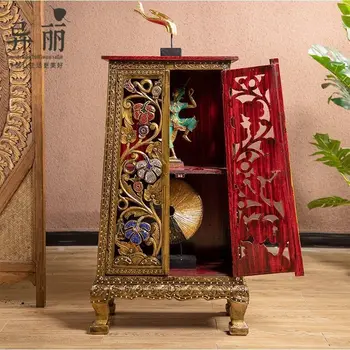

Thai-style porch cabinet, storage cabinet, household receipt cabinet, Southeast Asia retro decorative cabinet
