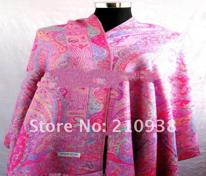 Free shipping!lots 30 Pashmina Jaquard scarves shawls silk scarf | Аксессуары для одежды