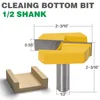 Cleaning Bottom Router Bits with 1/2 Shank,2-3/16 Cutting Diameter for Surface Planing Router Bit ► Photo 1/6