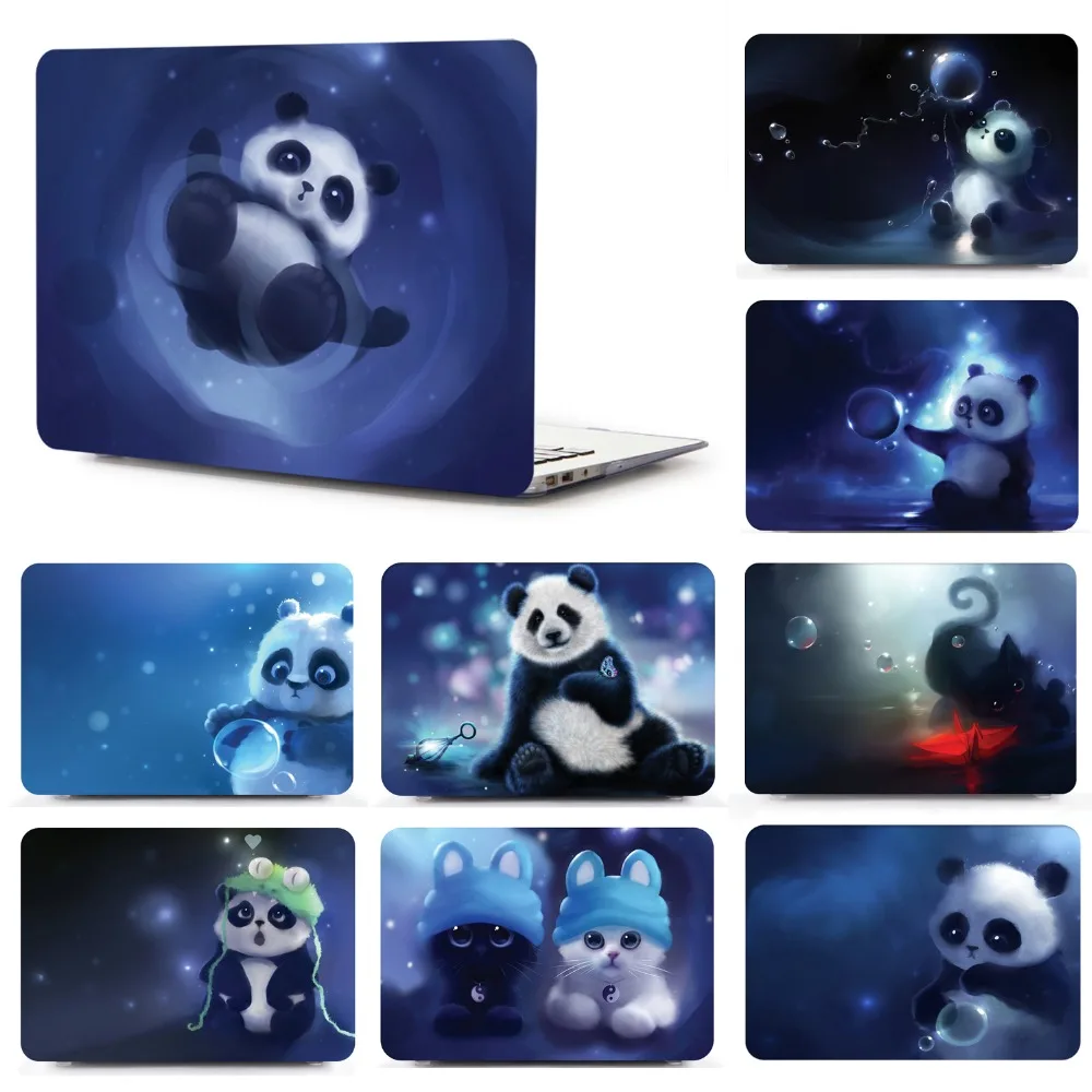 

2019 New Cute pattern Laptop Hard Shell Case+Keyboard Skin Cover For Apple Macbook Air 11 13 Pro Retina Touch Bar 12 13 15 inch