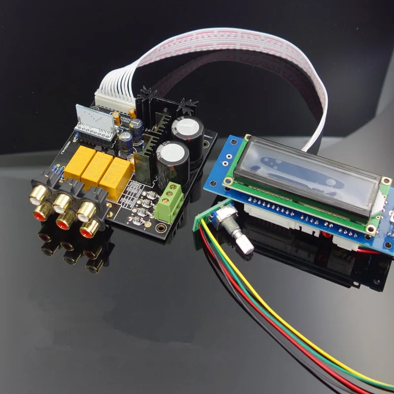 

Intelligent circuit PGA2311 remote control preamp kit / finished board