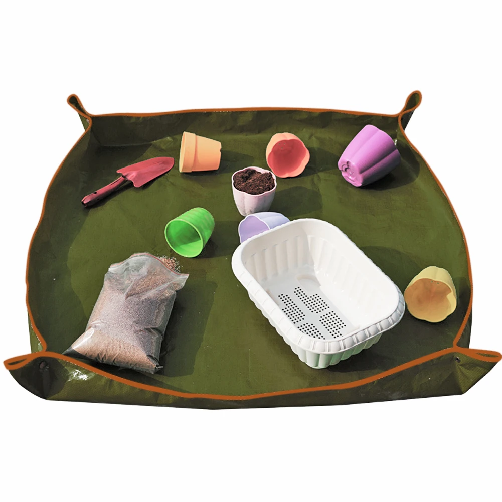 

Waterproof Flower Transplanting Pot Pad Garden Flowerpot Pad PE Kneelers Work Cloth For Green Plant Supplies 90*90cm
