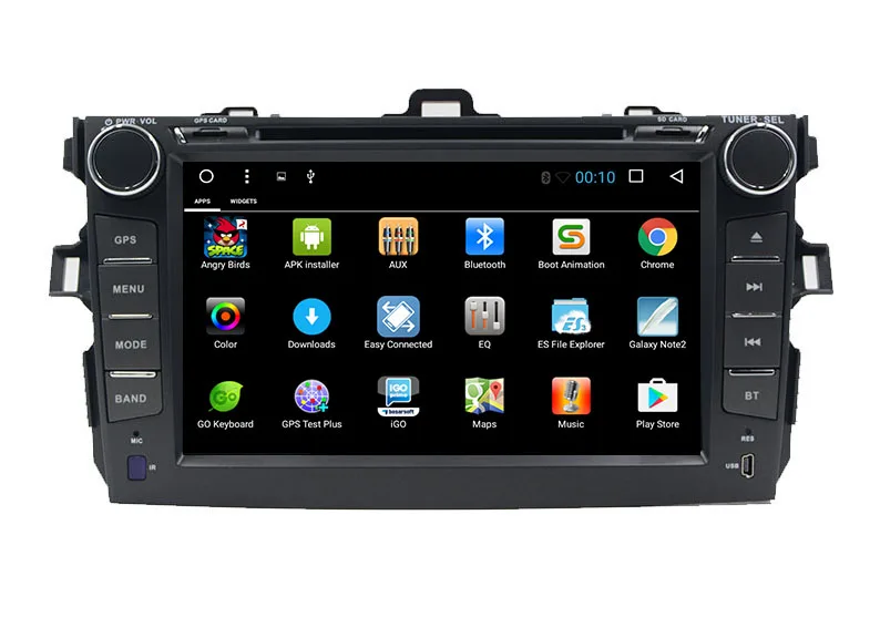 Clearance Octa core Android 8.1 car dvd player for Toyota corolla 2007 2008 2009 2010 2011  2 din 1024*600  gps navigation car radio 7