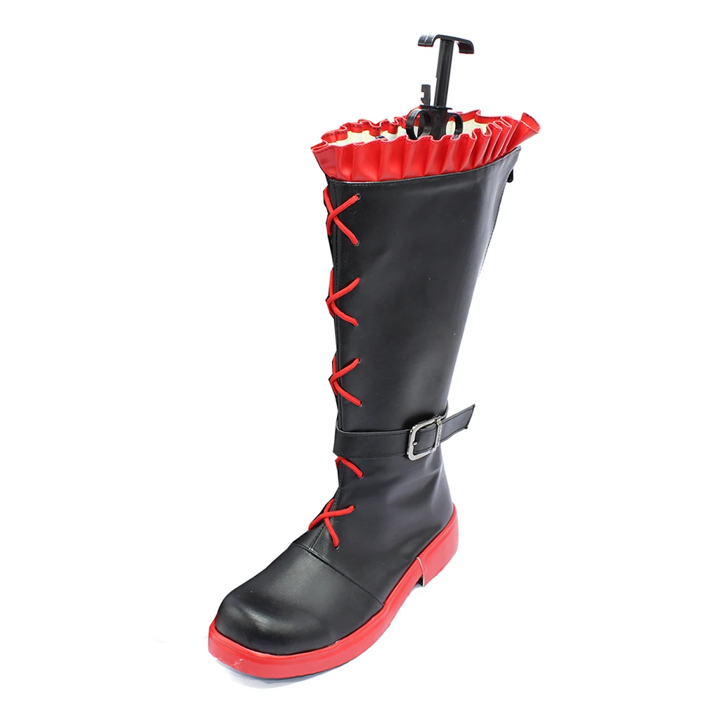 

brdwn RWBY Women's Ruby Rose Cosplay Boots Custom Made Flat heel shoes