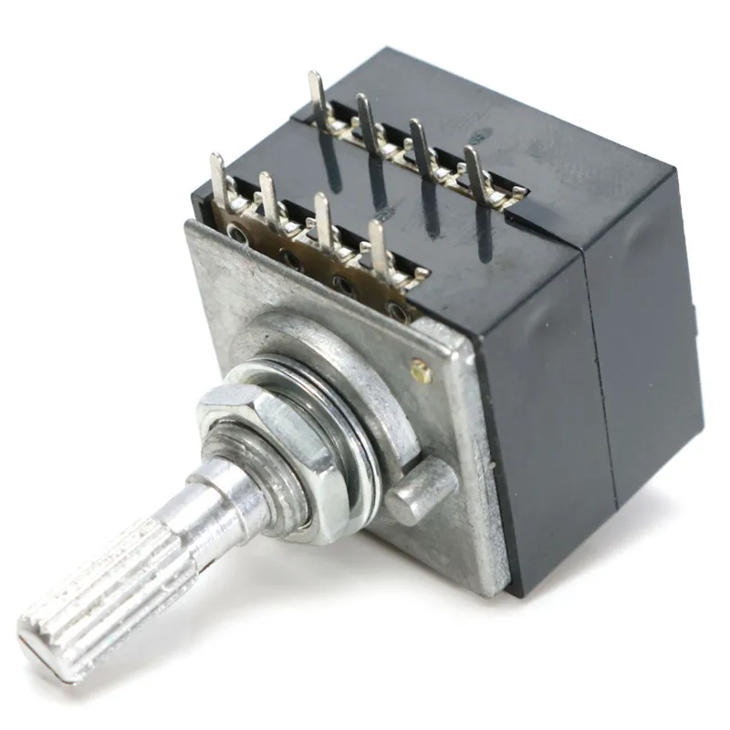 1pc Potentiometer Log 500K ALPS Audio Amp Volume Control Pot Stereo Switch 6pin