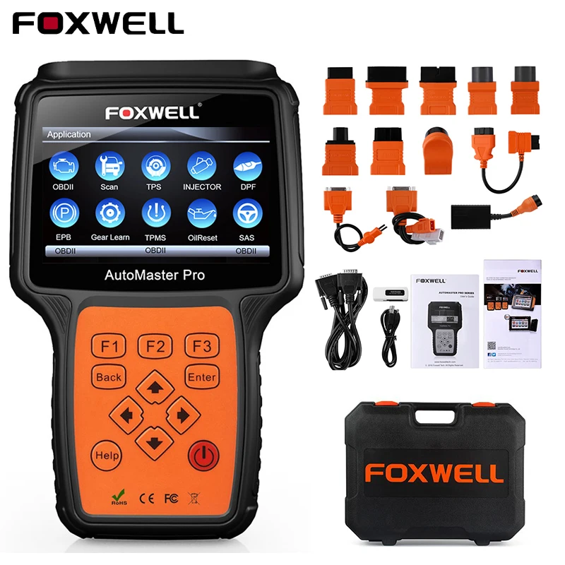

Foxwell Professional Full System Diagnostic Tool DPF ABS SRS EPB TPMS Scanner NT644 Pro OBD OBD2 Engine Code Reader Free Upgrade