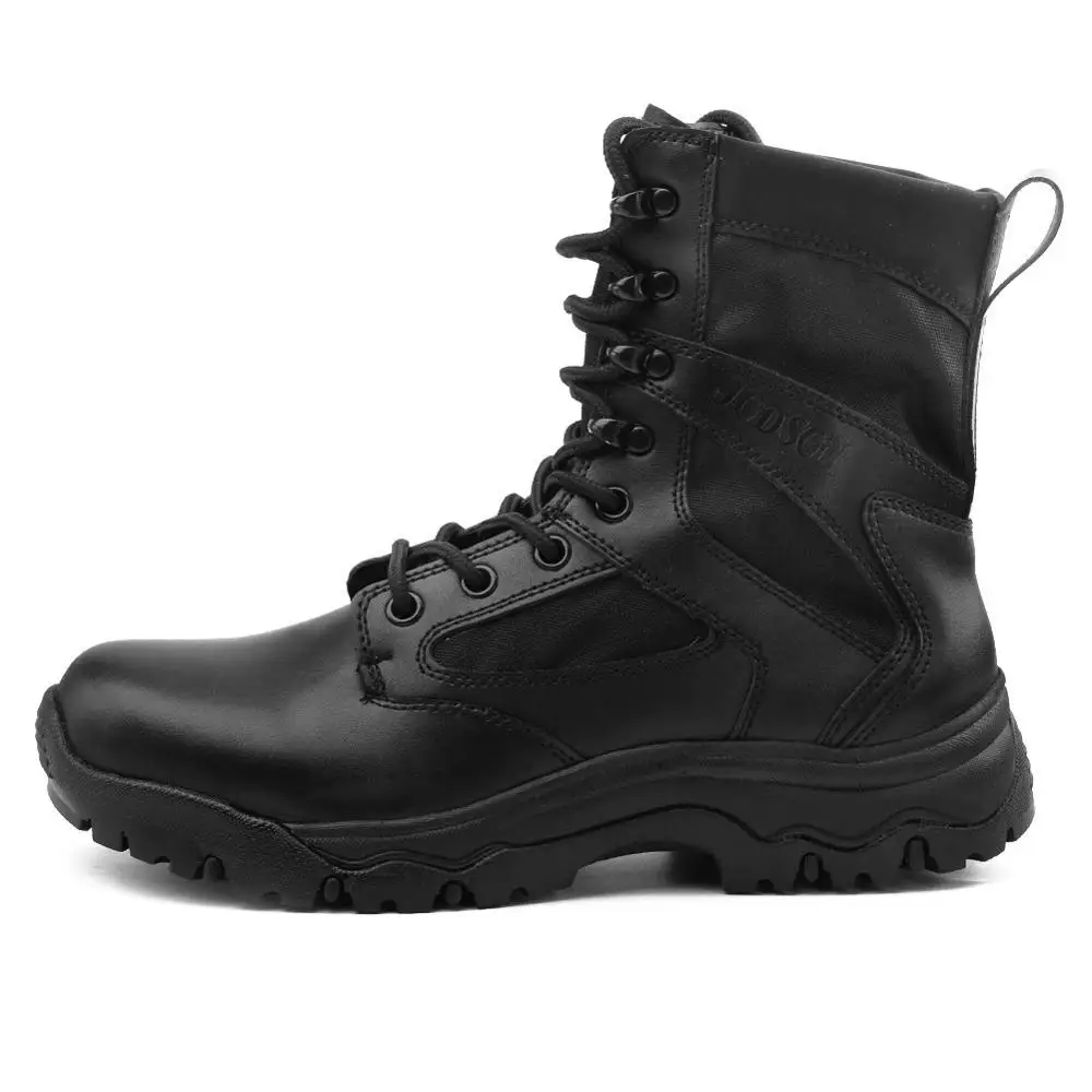 Мужские черные ботинки для пустыни; тактические военные ботинки; армейские ботинки; рабочие ботинки для походов и пеших прогулок - Цвет: Black