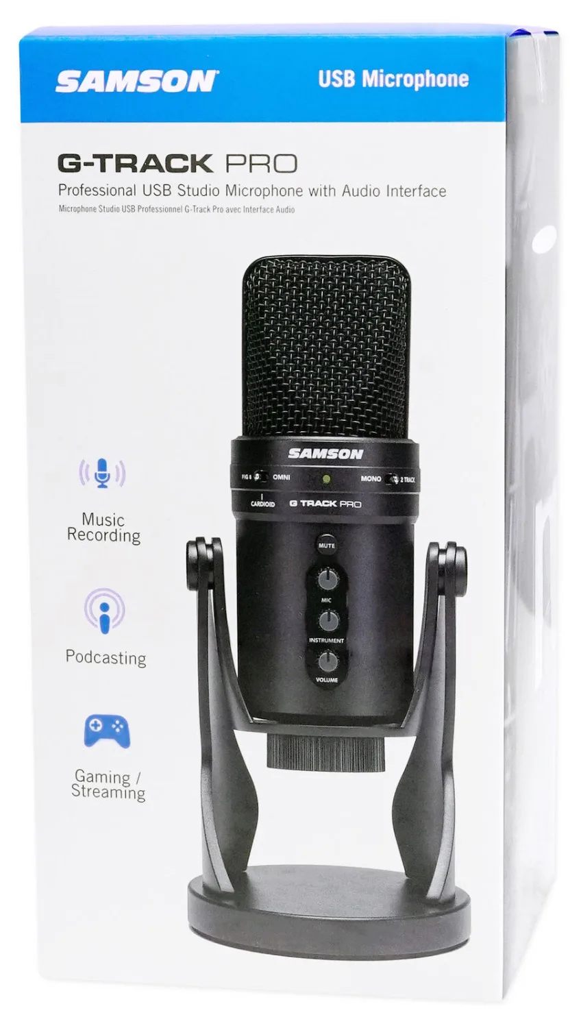 Профессиональный usb микрофон Samson G Track Pro с аудиоинтерфейсом идеален для подкачки