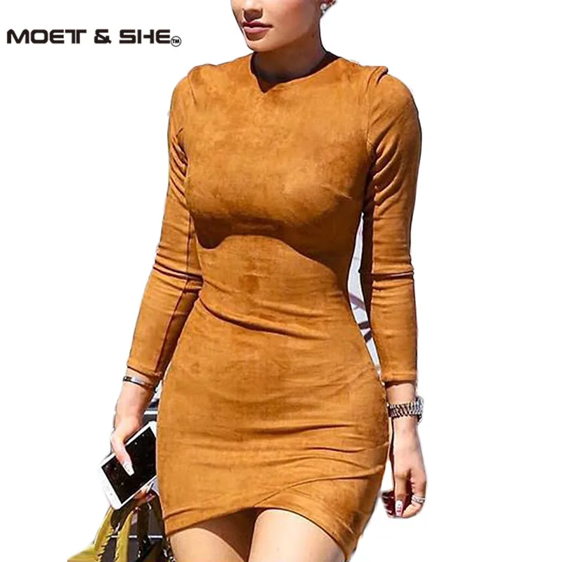 2016 Long Sleeve Slim Party font b Dress b font font b Sexy b font Vestido