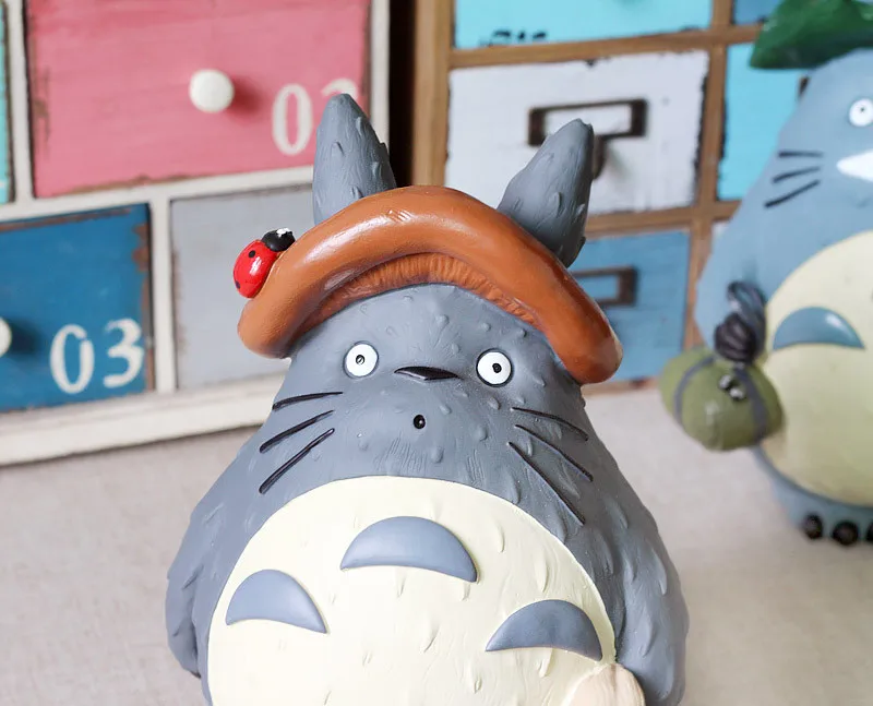 2 размера Totoro виниловая коробка для денег большая копилка детская баночка виниловое ремесло студия Miyazaki Hayao кукла коробка большая кофрированная коробка