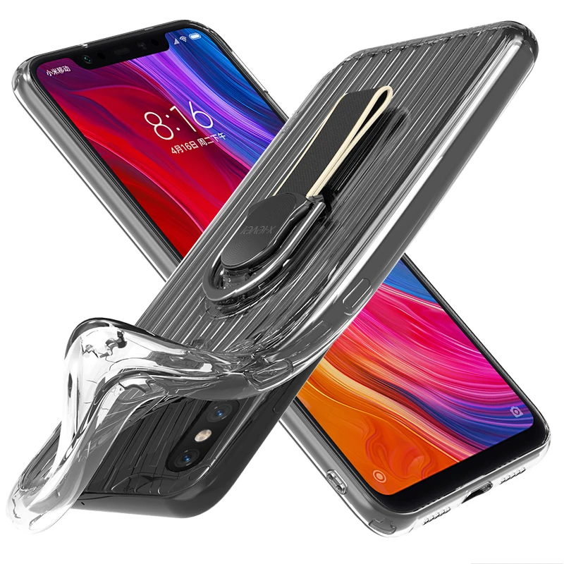 X-Level Магнитный Прозрачный чехол для Xiaomi mi 8 мягкая ТПУ подставка автомобильного