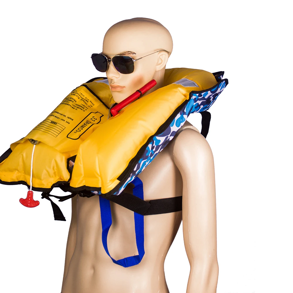 Can be customized Automatic Inflatable Life Jacket Fishing Vest Water Sports Swimming Survival Life Vest Men Women Lifejacket