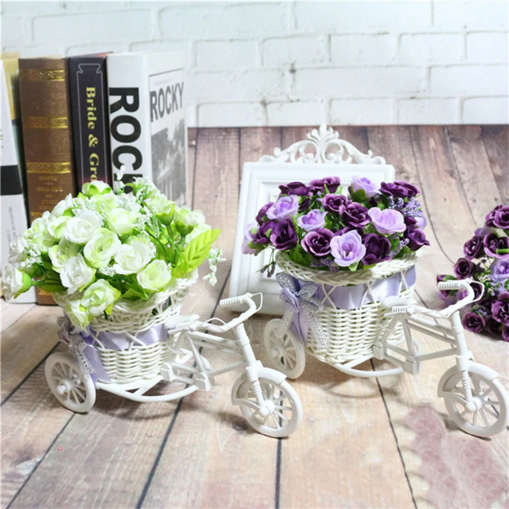 

Wedding Decoration 4 kinds Style Rattan Vase Match Flowers Meters Spring Scenery Cute Daisy Artificial Flower Home Decoration