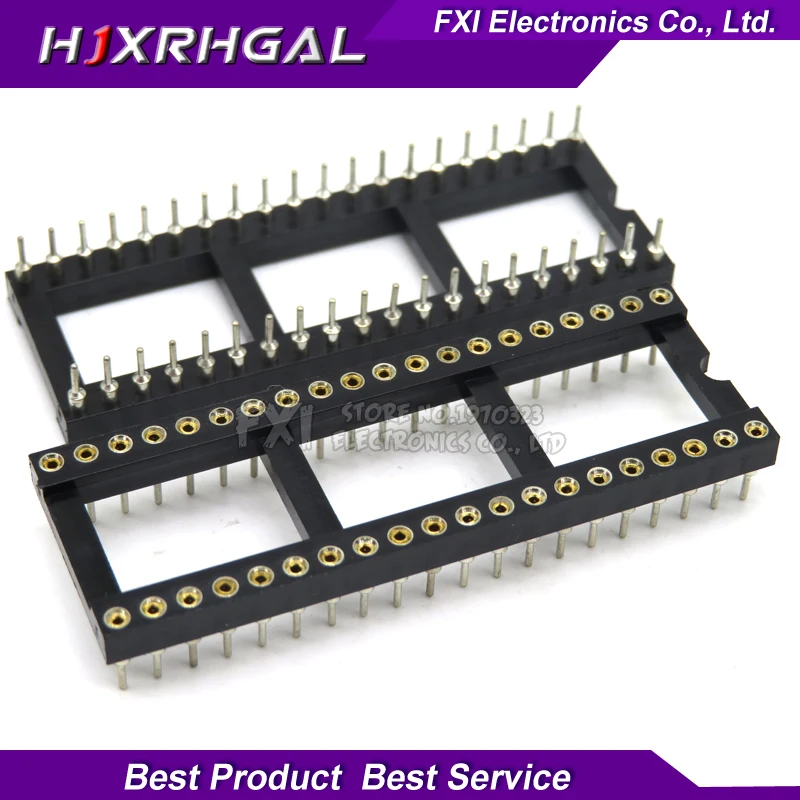 

5pcs DIP40 Round Hole 40 Pins 2.54MM DIP DIP40 IC Sockets Adaptor Solder Type 40 PIN IC Connector DIP40