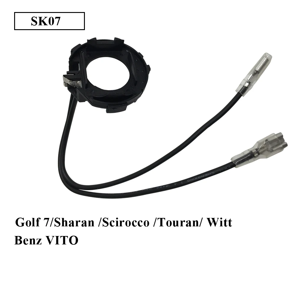 SUKIOTO 2 шт. светодиодный фар H7 светодиодный держатель адаптер Golf 7 Sharan Scirocco Touran Golf 5 Jetta H7 адаптер для фары