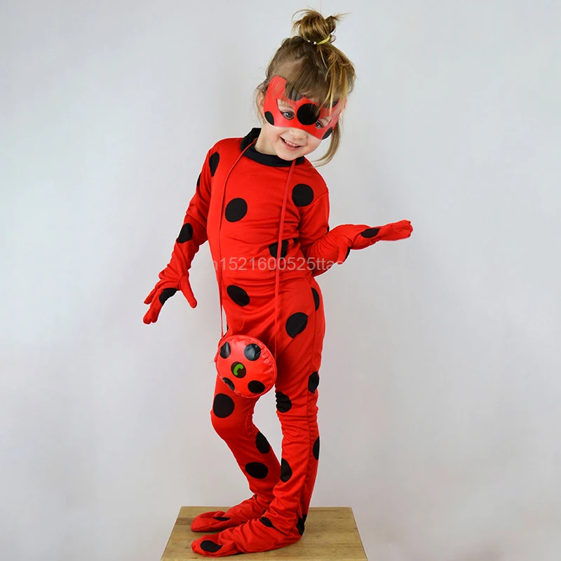 Kids Boys Ladybug Cat Noir Cosplay Cosutume Girls Lady Bug