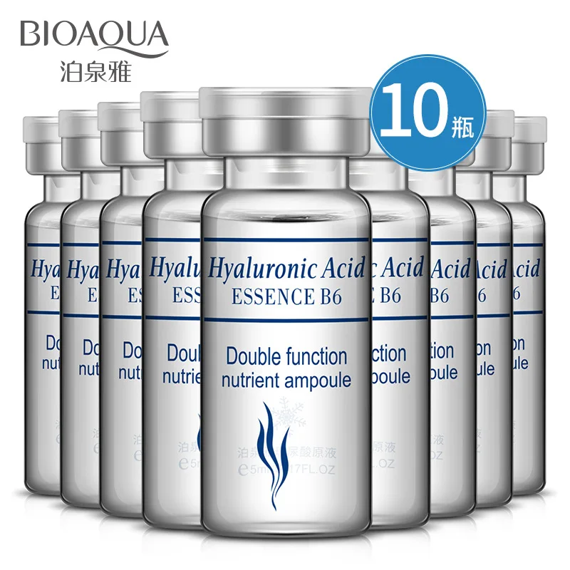 Reducido BIOAQUA cristalina del 10 unids/set ácido hialurónico suero hidratante vitaminas E Facial hidratante Anti arrugas Envejecimiento de colágeno día Cr oXKjjGOX