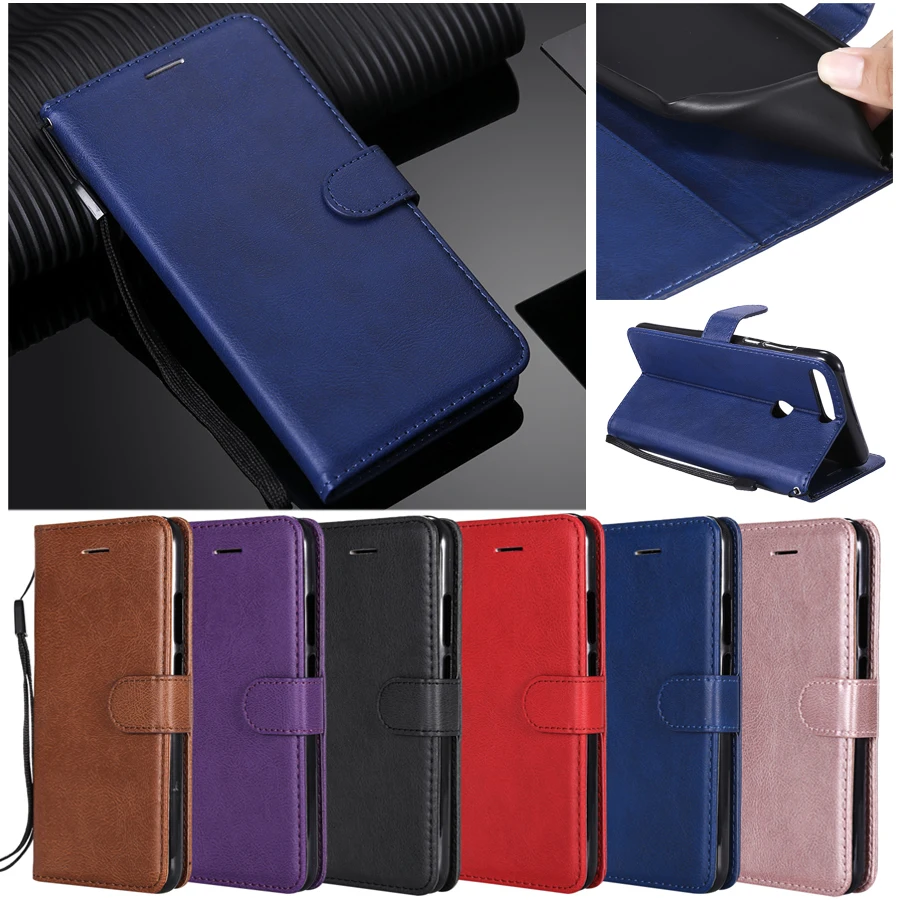 

on Huawei Honor 7C Pro Case sFor Funda Huawei Honor7C Pro Capa Luxury Leather Business Phone Case for Huawei Y7 Prime 2018 Cover