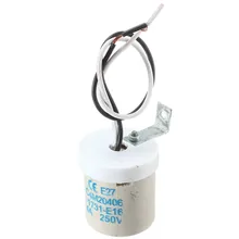 Jiguoor керамическая тепловая лампа цокольная основа основание светильника E27 гнездо для патронов провода лампа держатель конвертер