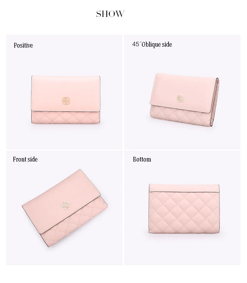 Fashion Brand Women Wallets Purse Wallet Cluthches Clip Coin Card Photo Pocket Shiny Genuine Leather luxury Hand bag For Girls   H10503409_07