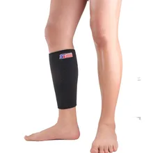 sx651 спортивные Бадминтон Эластичный теленок ног Brace Поддержка Обёрточная бумага Band-черный