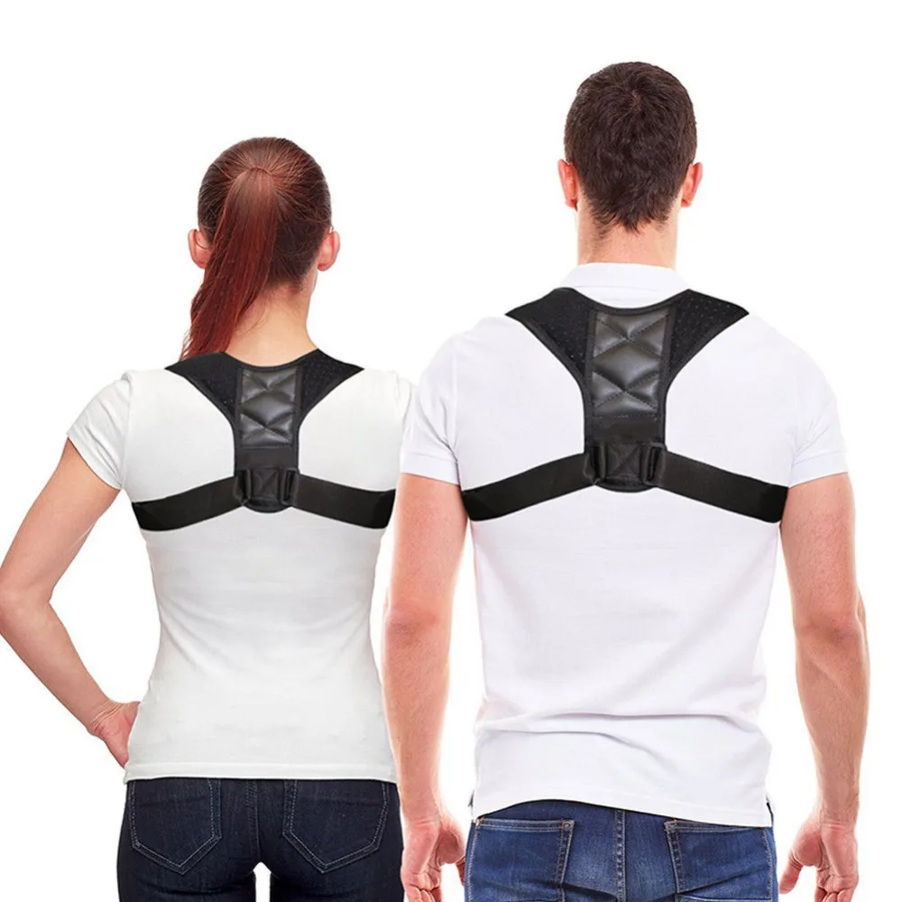 

Upper Back Posture Corrector Clavicle Support Belt Back Corrective Posture Correction Spine Braces Supports Health #270587