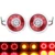 1 paia 19 Led Dell’automobile LED Posteriore Luci di Coda di Arresto del Freno Luce per Camion Rimorchio Veicoli 12 v 24 v lato Lampada Rosso Giallo