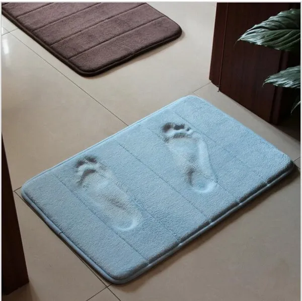 

New High Quality Slow rebound memory foam mats waste-absorbing coral fleece mat doormat carpetslip-resistant bath mat PC871204