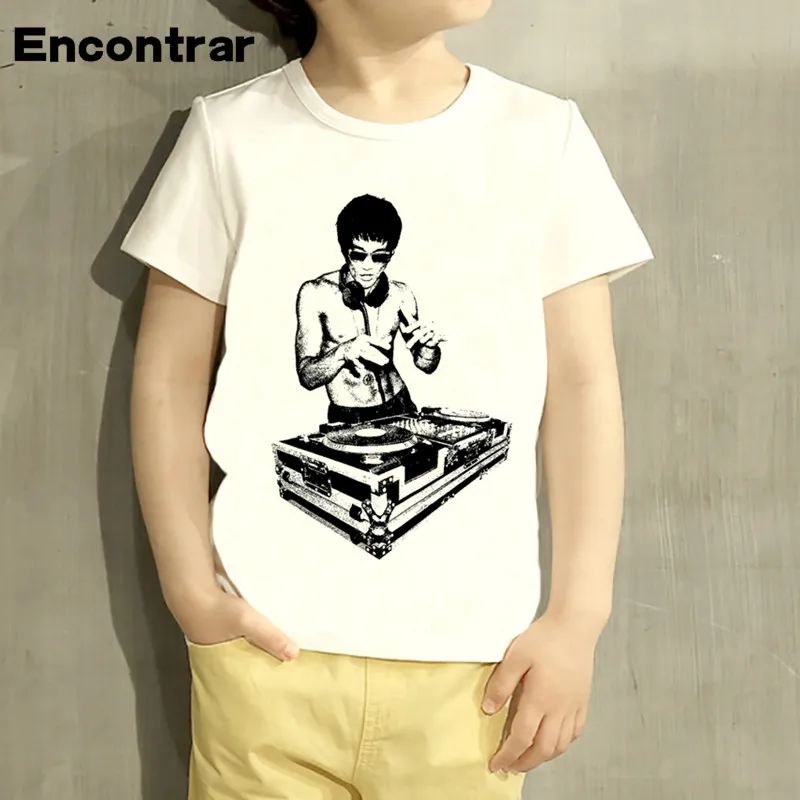 

Crazy DJ Bruce Lee Design Baby Boys/Girl T Shirt Kids Funny Short Sleeve Tops Children Cute T-Shirt,HKP5060