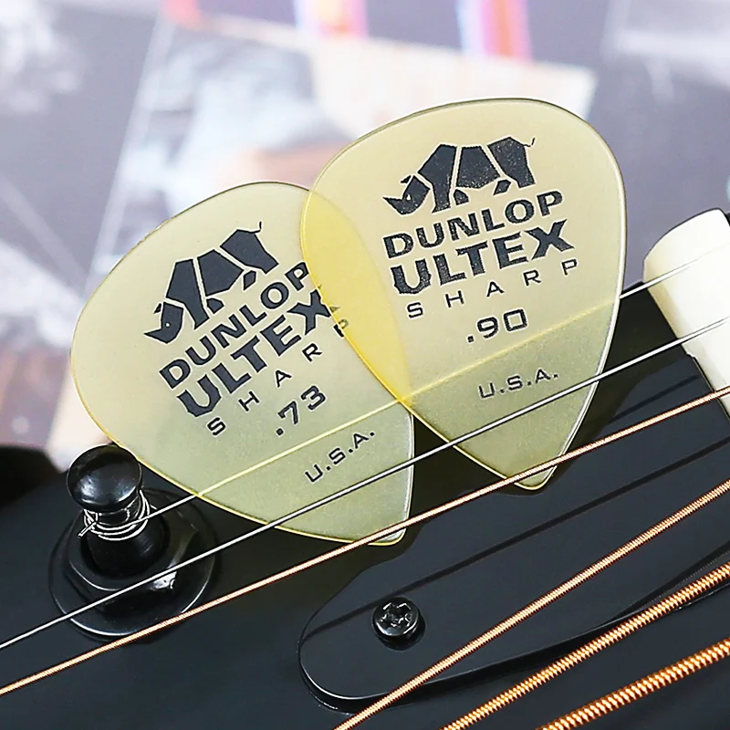 Dunlop Ultex Sharp медиатор для гитары медиатор 0,73 мм-2,0 мм бас медиатор акустическая для классической электрогитары запчасти медиатор для гитары s