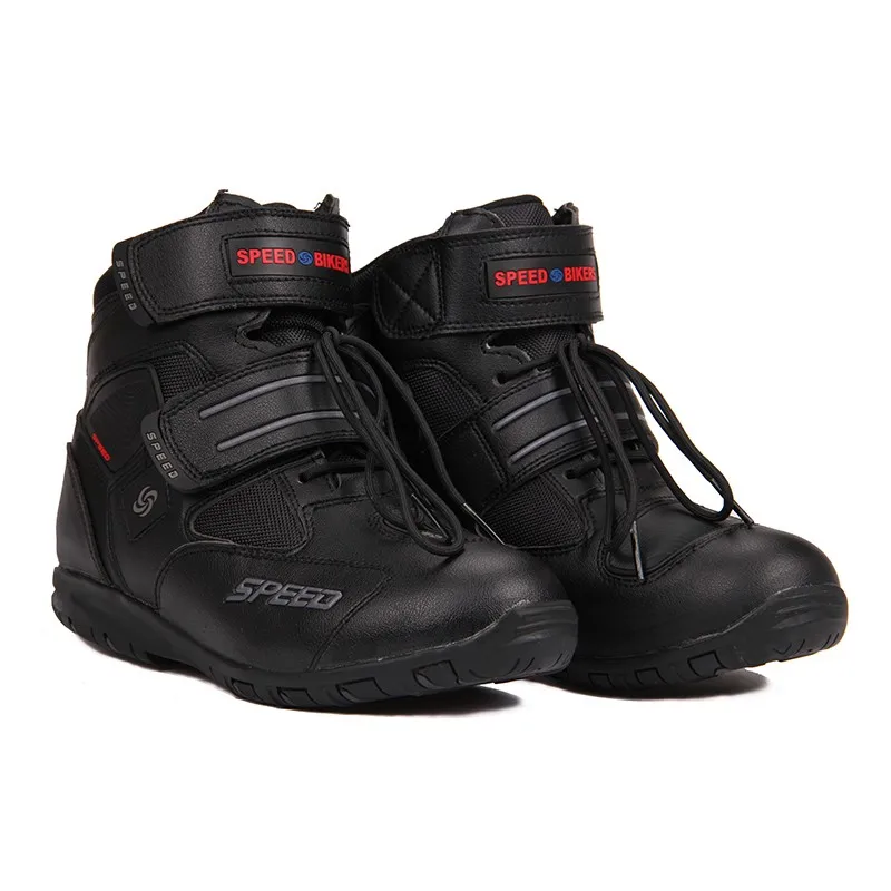 Motorcycle Boots Men Motorcycle Racing Shoes Leather Motorcycle Boots Riding Motorbike Motocross Off-Road Moto Boots