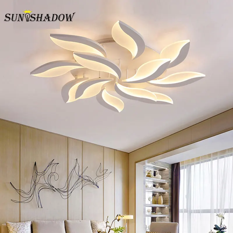 Online Wohnzimmer Led deckenleuchte AC110 220V Acryl Moderne Kronleuchter Decken Lampe Für Schlafzimmer Studie zimmer Küche Esszimmer Hause lampe