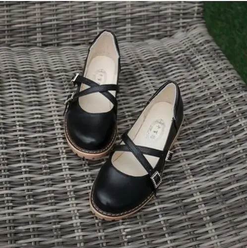 2018 New Spring Summer Korean Style Mary Janes Women Leather Shoes ...