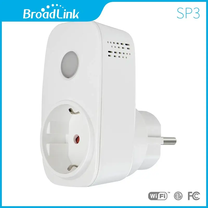 Broadlink SP3 Sp cc, розетка европейского стандарта, умная розетка Wi-Fi, 16А+ таймер, беспроводное управление, Домашняя автоматизация, разъем питания