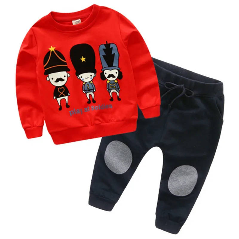 

Fashion Autumn Clothes for Baby Boys Newborns Long Sleeve T-shirt + Full Pants Suits Clothing Baby Set