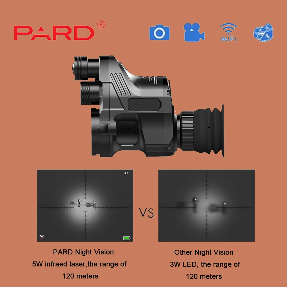 

PARD NV007 200m Infrared Night Vision Telescope Hunting Night Vision Set Sight Digital IR Monocular Rifle scope for Riflescope