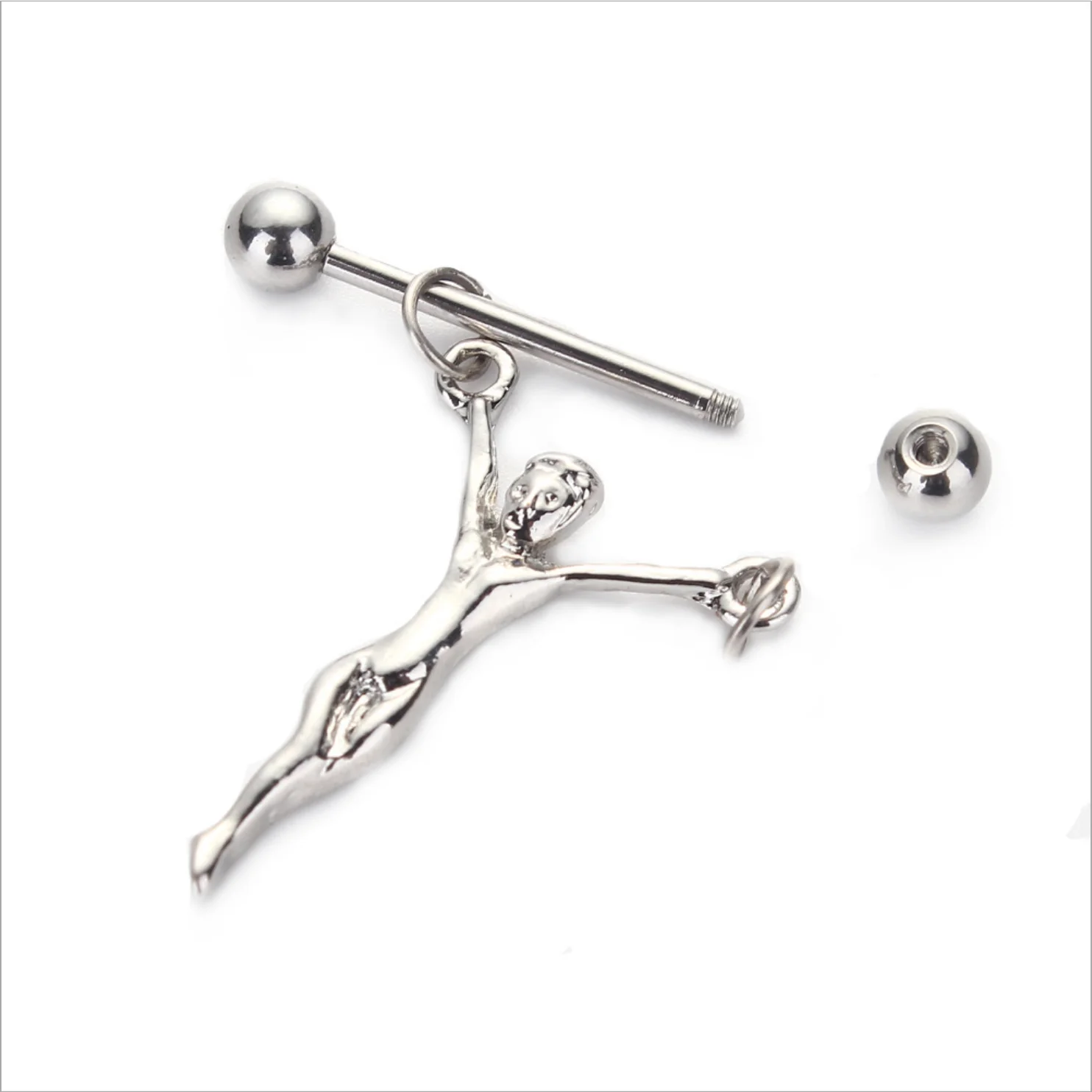 Серьга для пирсинга сосков 14 г 1 пара|barbell nipple|nipple piercingnipple ring |