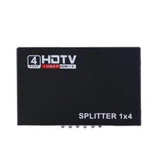 Портативный размер 1080 P видео HDMI переключатель 1 в 4 Переходник HDMI разветвитель Стандартный HDMI порты сплиттер черный